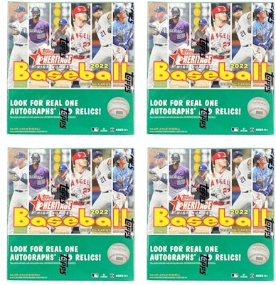 2022年Topps Heritage High Number棒球卡超級盒4盒裝 Buy 2022年Topps Heritage High Number棒球卡超級盒4盒裝