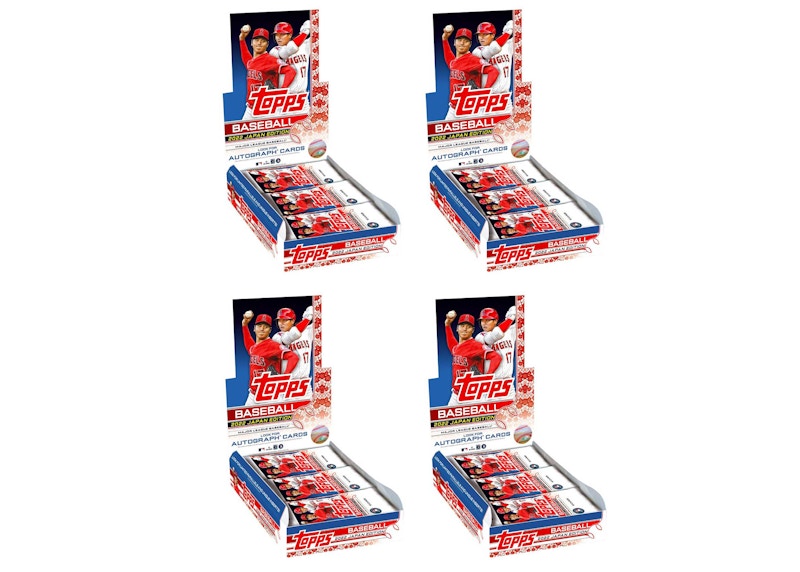 2022 Topps Japan Edition Baseball Hobby Box 4x Lot