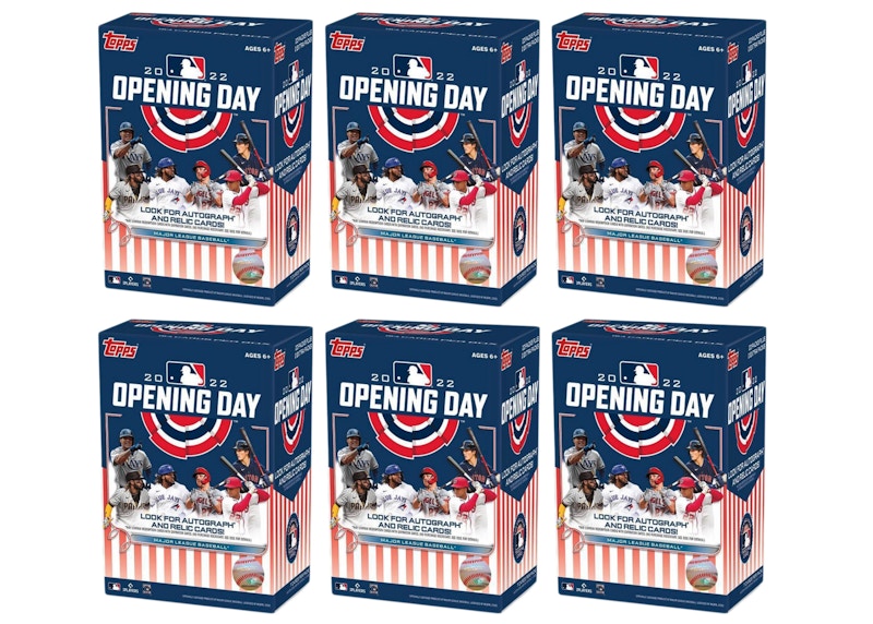 2022 Topps Opening Day Baseball Blaster Box 6x Lot