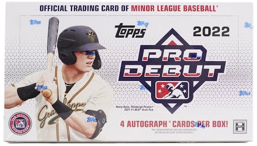 Caja Hobby de Béisbol 2022 Topps Pro Debut (4 Autógrafos) Buy Caja Hobby de Béisbol 2022 Topps Pro Debut (4 Autógrafos)