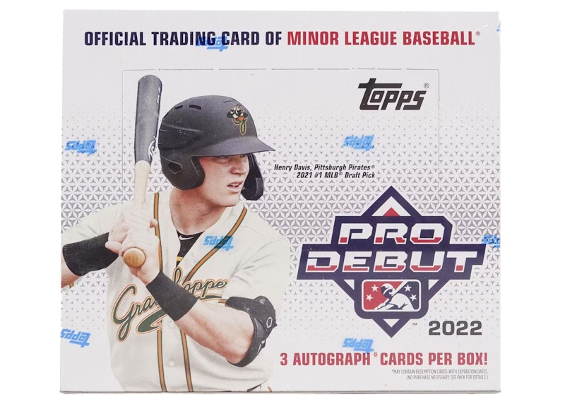 2022 Topps Pro Debut Baseball HTA Hobby Jumbo Box (3 Autographs)