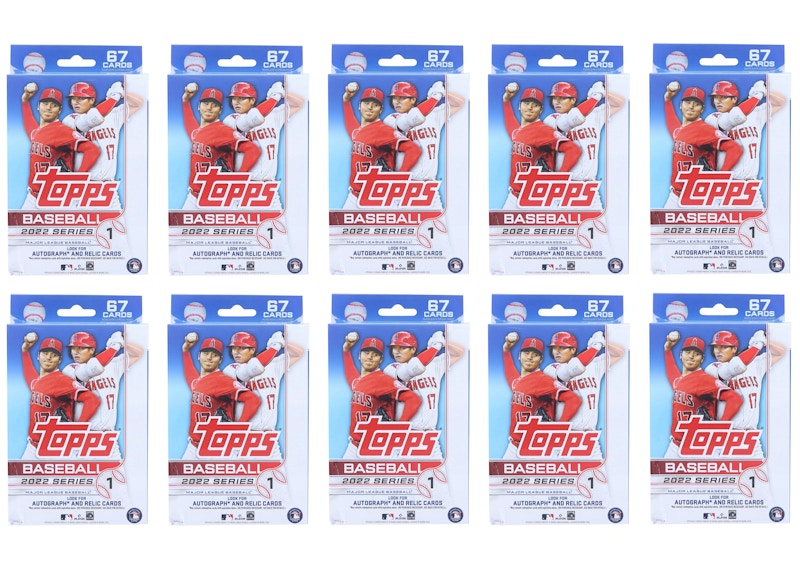 2022 Topps Series 1 Baseball Hanger Box 10x Lot