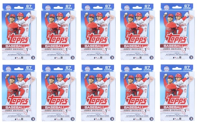 2022 Topps Series 1 Baseball Hanger Box 10x Lot Buy 2022 Topps Series 1 Baseball Hanger Box 10x Lot