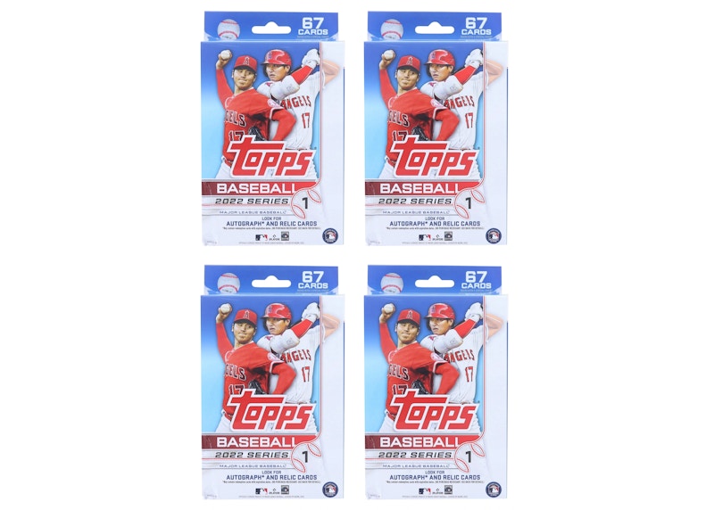 2022 Topps Series 1 Baseball Hanger Box 4x Lot