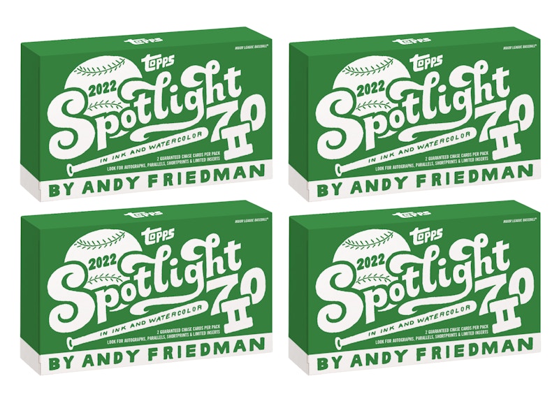 2022 Topps Spotlight 70 Series 2 by Andy Friedman Baseball Box 4x Lot