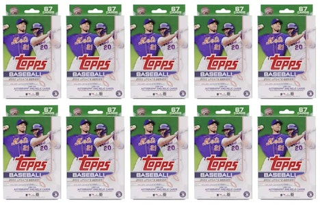 2022年Topps更新系列棒球悬挂盒10个装批量 Buy 2022年Topps更新系列棒球悬挂盒10个装批量