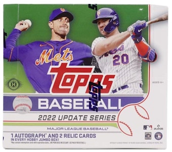2022 年 Topps 更新系列 棒球 HTA 愛好者 超大盒 Buy 2022 年 Topps 更新系列 棒球 HTA 愛好者 超大盒
