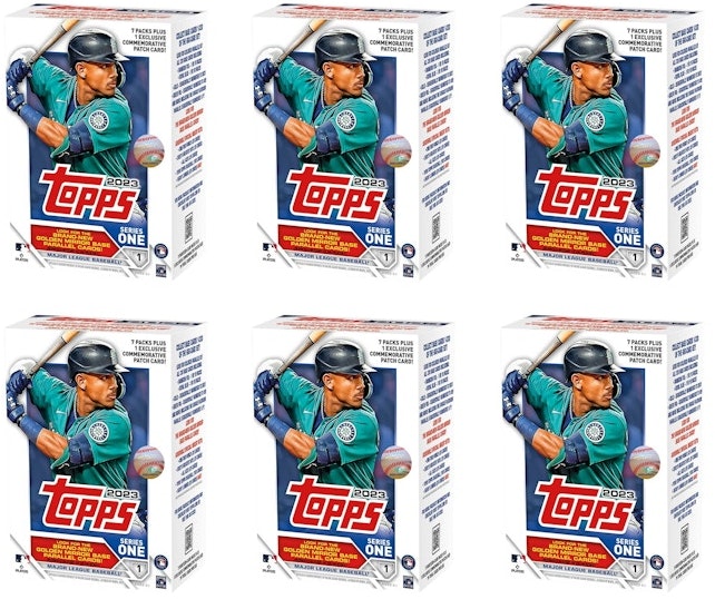 2023-topps-series-1-baseball-blaster-box-6x-lot