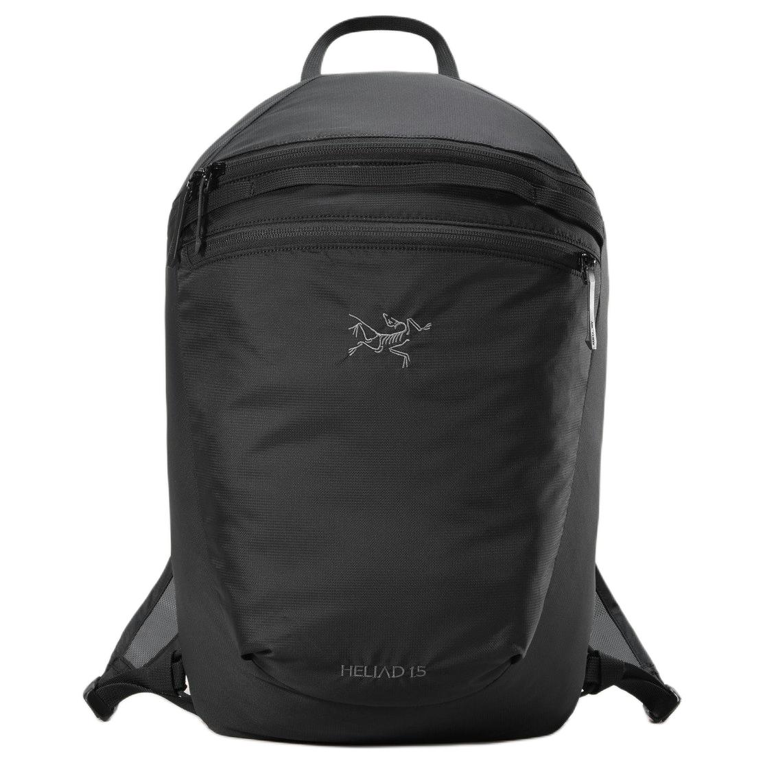 2025 Arcteryx Heliad 15L Outdoor Backpack Nylon Black Unisex Casual Zipper Bag X000009829-BLACK