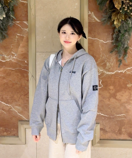 Lookbook 2WAY Oversized Small Jeep Hoodie Zip-Up JR5TZU051MG