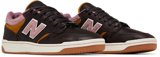 Cheap 303boards x New Balance NB 480 防滑 低筒 滑板鞋 男款 棕粉黃