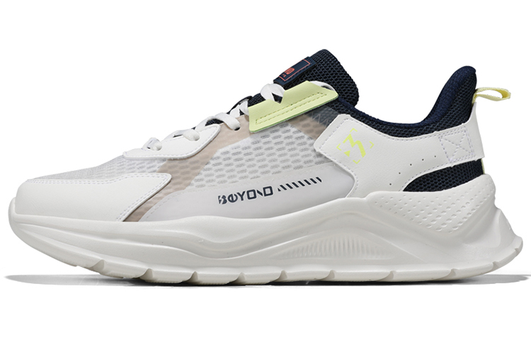 361° 361 Degrees Mesh Shock-Absorbing Breathable Low-Top Running Shoes White Blue Converted: 361 Degrees Breathable Low-Top Running 'White Blue' 672126762F-5