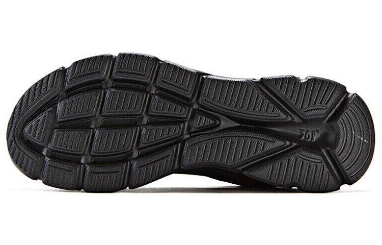 Shop 361° ブラック ローカット ランニングシューズ 671832280-4