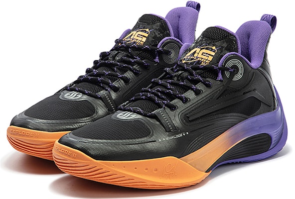 361° AG 2.0 Low Basketball Shoes 'Black Purple' 572411104-7 Lookbook 361° AG 2.0 Low Basketball Shoes 'Black Purple' 572411104-7
