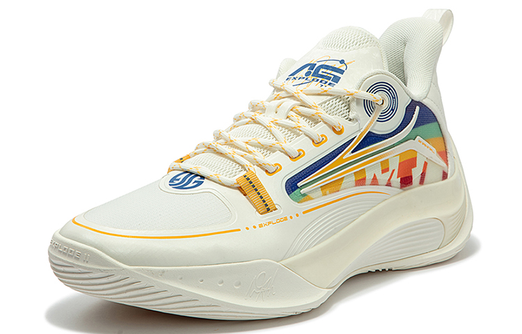 Order 361° AG 閃耀2 潮流時尚 減震防滑 低筒 籃球鞋 男款 白黃