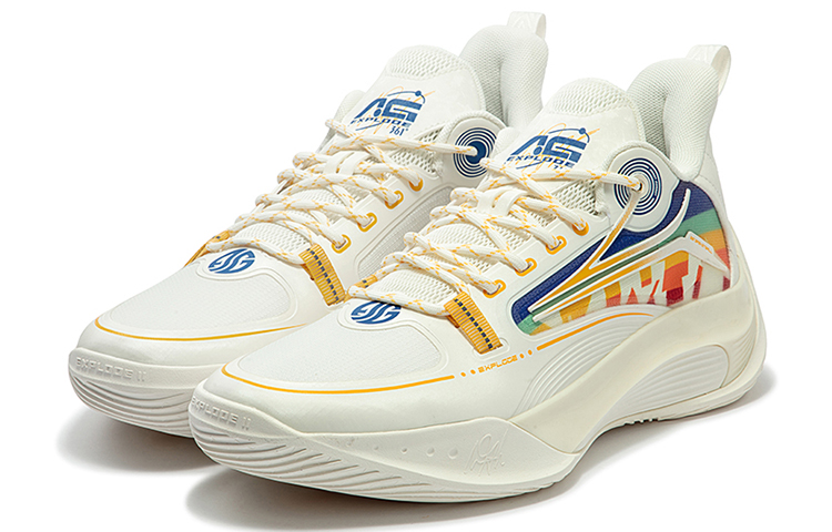 Lookbook 361° AG 閃耀2 潮流時尚 減震防滑 低筒 籃球鞋 男款 白黃