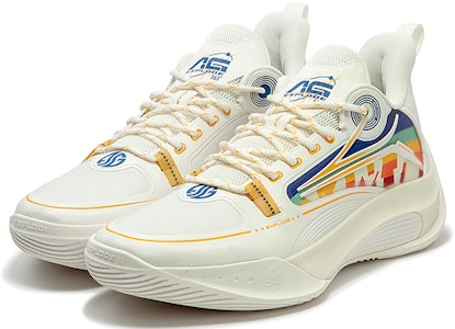 361° AG 閃耀2 潮流時尚 減震防滑 低筒 籃球鞋 男款 白黃 Lookbook 361° AG 閃耀2 潮流時尚 減震防滑 低筒 籃球鞋 男款 白黃