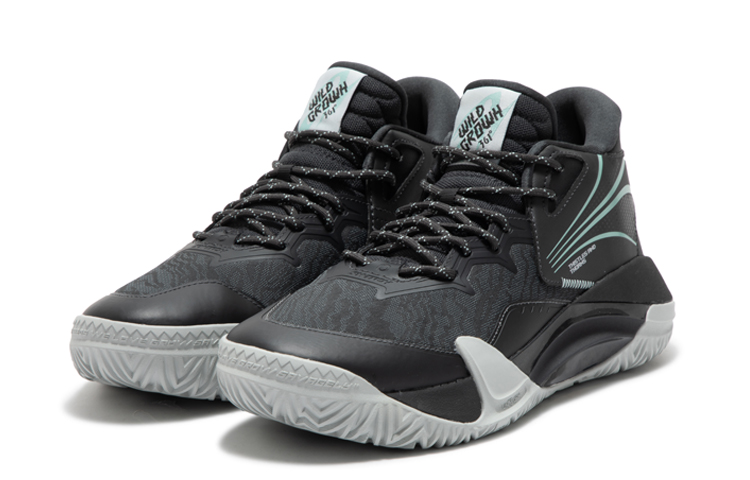 Lookbook 361° Basketbalschoen Mid ''Charcoal Grey/Bleached Light Green'' 672341108-7