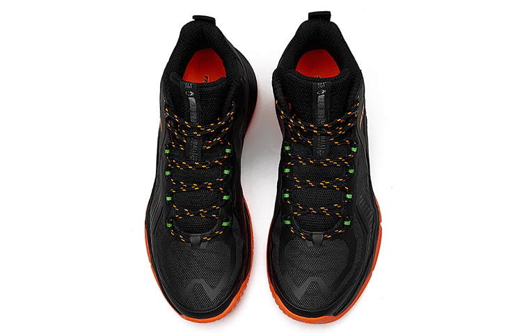 Order 361°バスケットシューズ 黒オレンジ 672031113-3