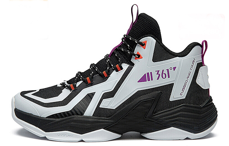 361° Basketball Shoes 'Black Purple' 672031113-1