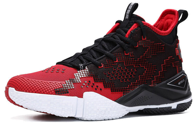 Order 361° 網面透氣舒適 中幫運動休閒鞋 黑紅