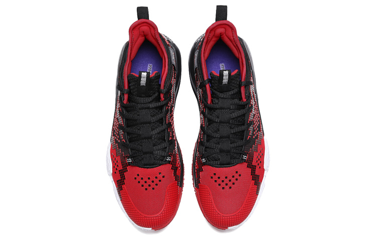 Lookbook 361° 網面透氣舒適 中幫運動休閒鞋 黑紅