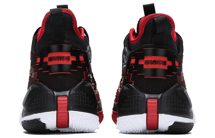 Shop 361° 網面透氣舒適 中幫運動休閒鞋 黑紅