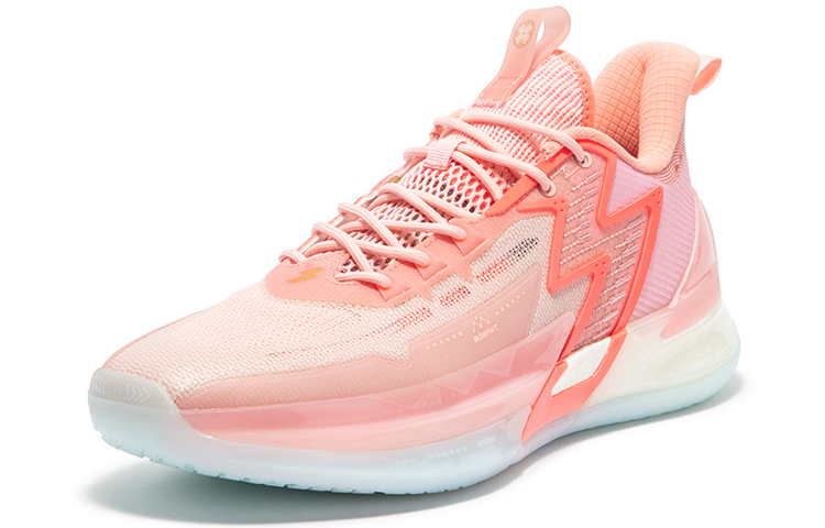 Lookbook 361° BIG3 4.0 PRO 'Peach Pink' Sepatu Sneakers 672321106F-1
