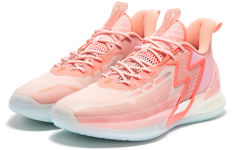Shop 361° BIG3 4.0 PRO 'Peach Pink' Sepatu Sneakers 672321106F-1