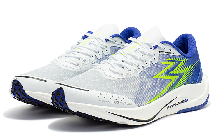 Lookbook 361° 飚速2 Pro CQT 訓練 減震防滑輕便 低幫 專業跑步鞋 男款 白藍