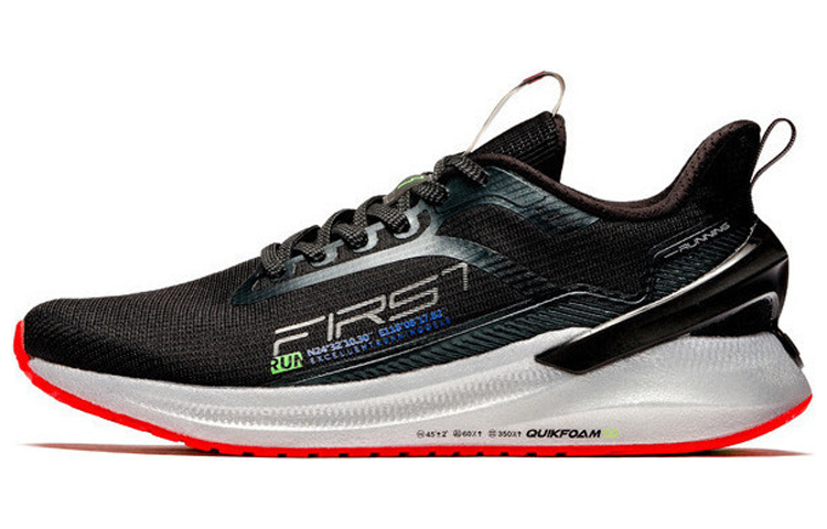 361° Bounce Cushion Running Shoes 'Black Red' 672032218-5