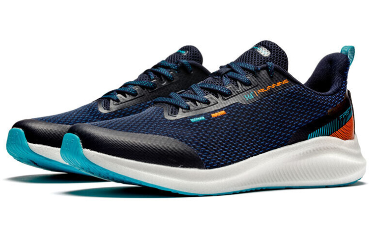 Lookbook 361° Q彈科技舒適緩震跑步鞋 黑藍