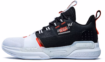 361° Bounce Tech Mid-Cut Basketball Shoes 'White Black' 672111108-3 361° Bounce Tech Mid-Cut Basketball Shoes 'White Black' 672111108-3