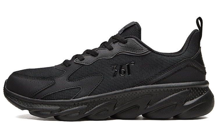 361° Bounce Technology Breathable Shock Absorbing Low-Top Running Shoes 'Black Grey' 672132208-6