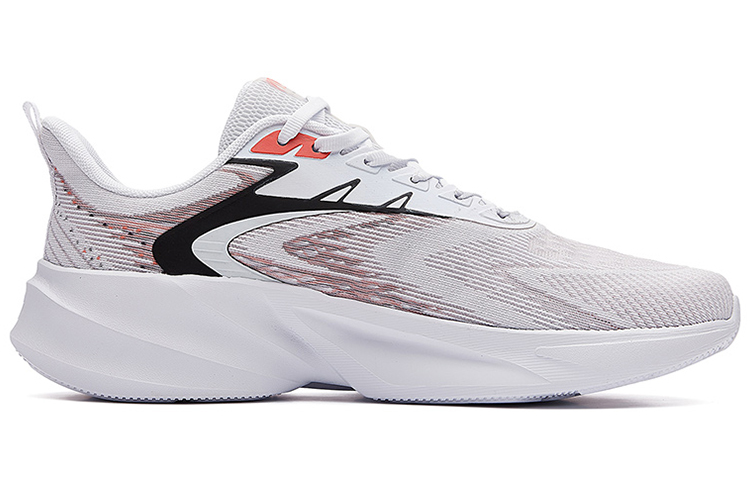 Order 361° Bounse Technology Kasut Lari Rendah 'Putih Merah' 672222205F-1