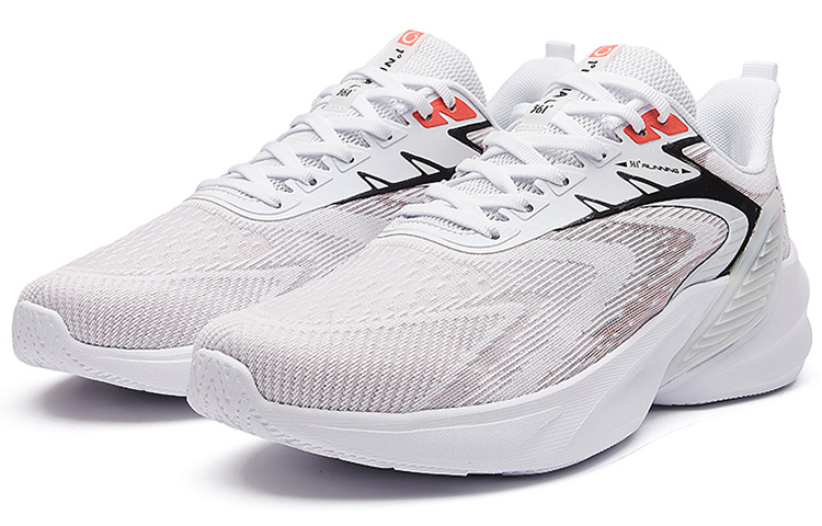 Lookbook 361° Bounse Technology Kasut Lari Rendah 'Putih Merah' 672222205F-1