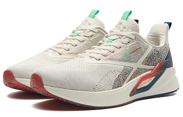 Order 361° Breathable Lightweight Running Shoe 'White Red' 572112225-7