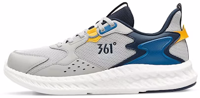 361° Breathable Lightweight Shock-Absorbing Running Shoes 'Grey Blue' 672132235-2 361° Breathable Lightweight Shock-Absorbing Running Shoes 'Grey Blue' 672132235-2