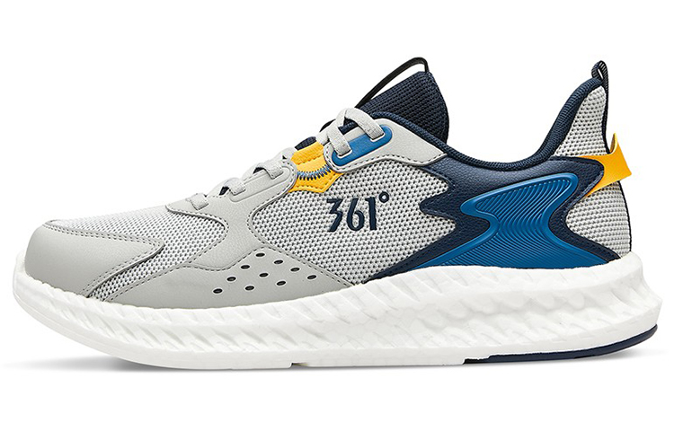 361° Breathable Lightweight Shock-Absorbing Running Shoes 'Grey Blue' 672132235-2
