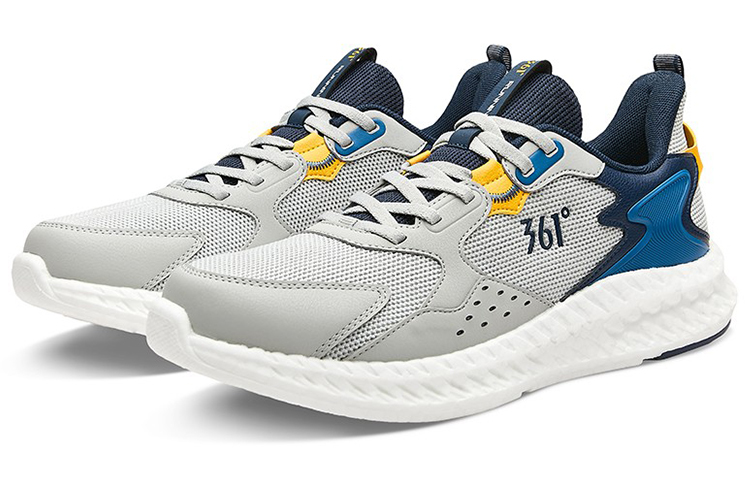 Lookbook 361° 透气轻便减震跑鞋“灰蓝” 672132235-2