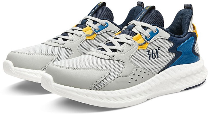 361° Breathable Lightweight Shock-Absorbing Running Shoes 'Grey Blue' 672132235-2 Lookbook 361° Breathable Lightweight Shock-Absorbing Running Shoes 'Grey Blue' 672132235-2