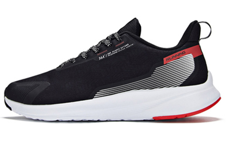 361° Breathable Low-Top Running 'Black Red' 571942230-4