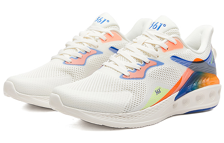 Lookbook 361° 通気性抜群ローカット ランニングシューズ (白/青) 572112203-1