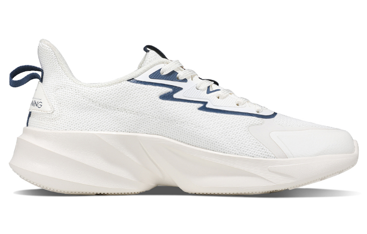 Order 361° 透氣 低幫 跑步鞋 男款 白藍 網面緩震運動