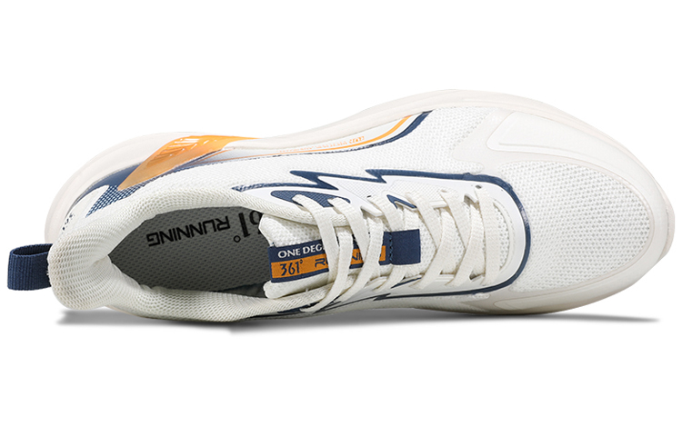 Lookbook 361° 透氣 低幫 跑步鞋 男款 白藍 網面緩震運動