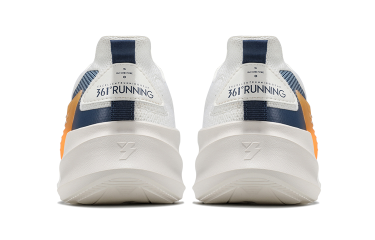 Shop 361° 透氣 低幫 跑步鞋 男款 白藍 網面緩震運動