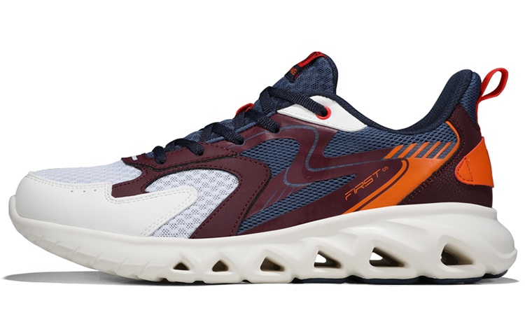 361° Breathable Mesh Cushioned Low-Top Running Shoe 'White Blue Red' 672012210F-10