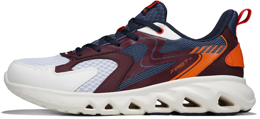 361° Breathable Mesh Cushioned Low-Top Running Shoe 'White Blue Red' 672012210F-10 Buy 361° Breathable Mesh Cushioned Low-Top Running Shoe 'White Blue Red' 672012210F-10