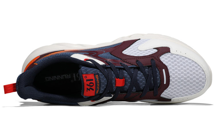 Lookbook 361° 網面 透氣減震 低幫 跑步鞋 男款 白藍紅