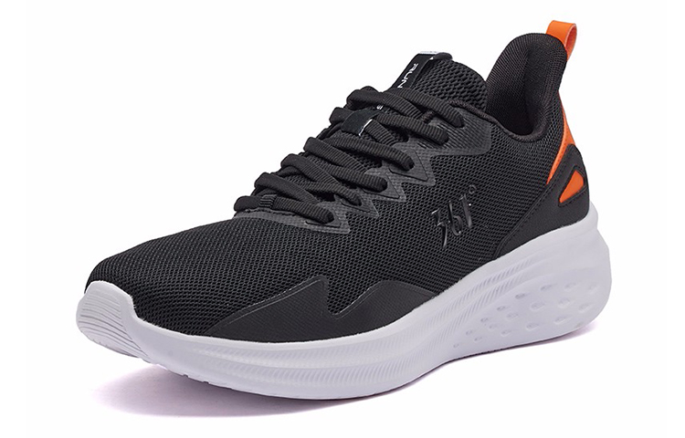 Order Zapatillas de Running 361° de Malla Transpirable Negro Naranja Bajas 672212202F-3